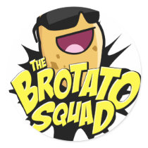 The Brotato Squad Symbol! Round Stickers