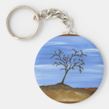 The Brown Tree Traditional Minimalist Painting Keychains