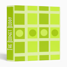 The Budget Buddy Green Squares Binder