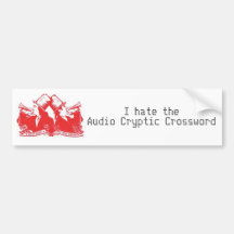 The Bugle: I hate the Audio Cryptic Crossword Bumper Stickers