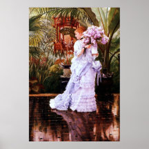 The Bunch Of Lilacs  ~ James Tissot ~ Fine Art Posters