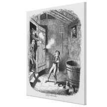 The Burglary from The Adventures of Oliver Gallery Wrapped Canvas