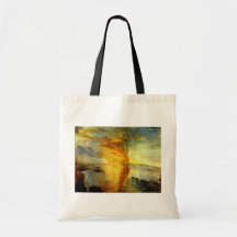 The Burning Of The Houses Of Parliament, The Burn Canvas Bags