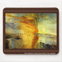 The Burning Of The Houses Of Parliament, The Burn Mousepad