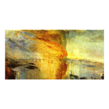 The Burning Of The Houses Of Parliament, The Burn Custom Photo Card