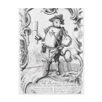 The Butcher, published 1746 Postcard