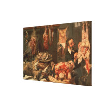The Butcher's Shop Canvas Prints