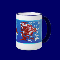 The Butterfly Flag Mug mugs