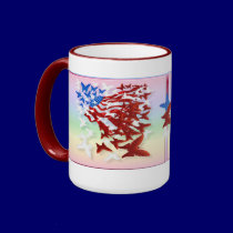 The Butterfly Flag Mug mugs