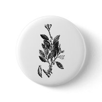 The Cacao Plant (Raw Chocolate) Pinback Buttons