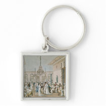 The Cafe Frascati in 1807 Key Chain