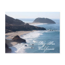 The California coastline at Big Sur Postcard