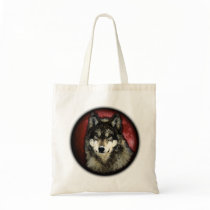 The Calm Wolf Tote Bags