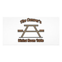 The campers dining room table photo card