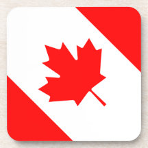 The Canadian Flag - Canada Souvenir Coaster