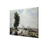 The Canal de l'Ourcq near Pantin, 1871 Canvas Print