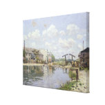 The Canal Saint-Martin, Paris, 1872 Gallery Wrapped Canvas