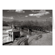 The Caney Fork Western Railroad at Barren Fork Card