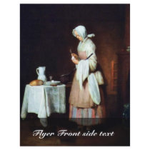 The Caring Maid By Chardin Jean-Baptiste Siméon (B Flyer