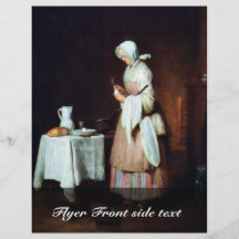 The Caring Maid By Chardin Jean-Baptiste Siméon (B Flyer