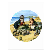 The Carpenter and the Walrus Consider Oysters Post Cards