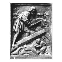 The Carpenter, detail from an altarpiece Postcards