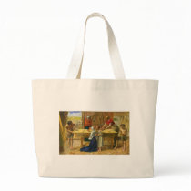 The Carpenter's Shop by John Everett Millais Canvas Bags