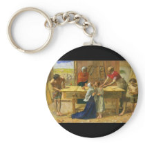 The Carpenter's Shop by John Everett Millais Key Chains