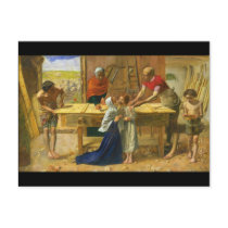 The Carpenter's Shop by John Everett Millais Postcards