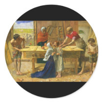 The Carpenter's Shop by John Everett Millais Sticker