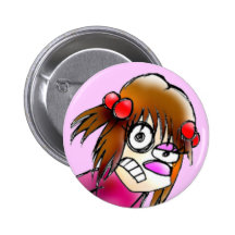 The Cartooniz - Kel Evil Face Badge Buttons