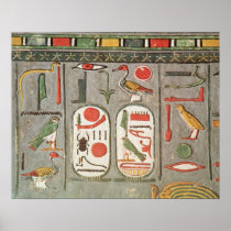 The cartouche of the king posters