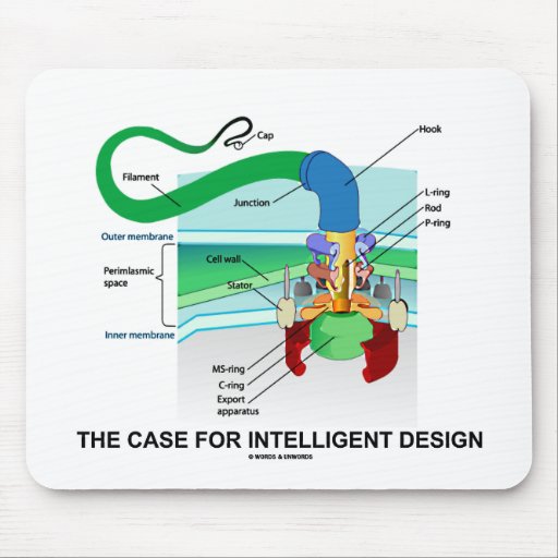 The Case For Intelligent Design (Flagellum) Mouse Pads