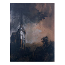 The Castle in the Moonlight Postcard