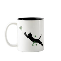 The Cat and the Butterfly Coffee Mug