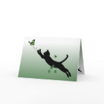 The Cat and the Butterfly Greeting Card