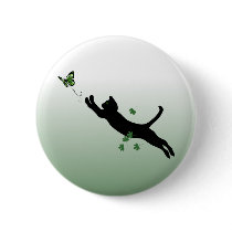 The Cat and the Butterfly Pin
