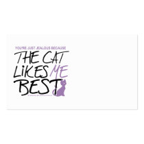 The Cat Likes Me Best Business Card