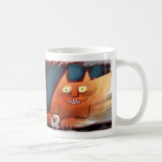 The cat responsible for Global Warming Mug