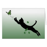 The Cat & The Butterfly Greeting Card
