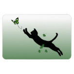 The Cat & The Butterfly Rectangle Magnets