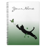 The Cat & The Butterfly Spiral Notebook