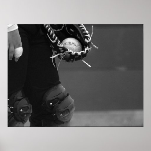 The Catcher - Black and White Poster