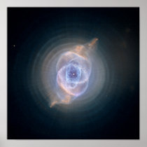 The Cat's Eye Nebula: Dying Star Creates Fantasy-l Print