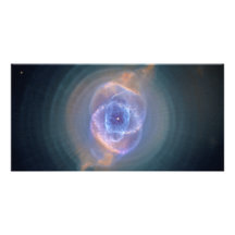 The Cat's Eye Nebula Dying Star Gas and Dust Personalized Photo Card