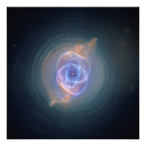 The Cat's Eye Nebula Dying Star Gas and Dust Photograph