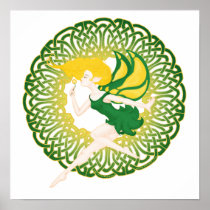 The Celtic Wish Fairy Posters