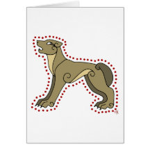 The Celtic Wolf Greeting Card