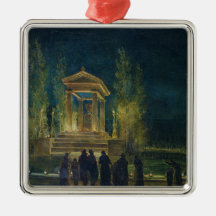 The Cenotaph of Jean Jacques Rousseau Christmas Tree Ornaments