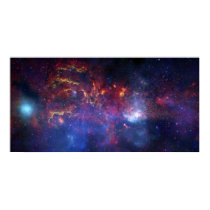 The central region of the Milky Way galaxy posters